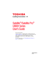 Toshiba U845T-S4165 User manual