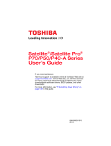 Toshiba P50t-AST2GX1 User manual