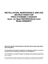 Bertazzoni W90 6 MFE X Installation guide