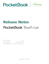 Pocketbook Touch Lux User manual
