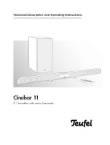 Teufel Cinebar 11 "2.1-Set" Operating instructions