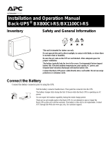 APC Back-UPS 800 User guide