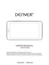 Denver TAD-70102G Owner's manual