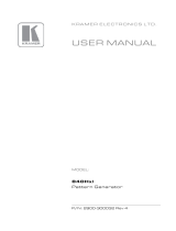 Kramer Electronics 840HXL User manual