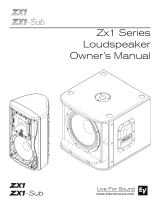 Electro-Voice Zx1 Series Loudspeaker Owner's manual