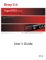 Draytek Vigor2925 Series User manual