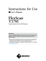 Eizo T1781 User manual