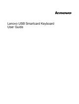 Lenovo USB Smartcard Keyboard User manual