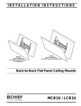 Chief chief back-to-back flat panel ceiling mounts User manual