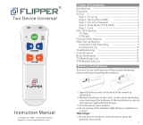 Flipper LC Big Button Universal Remote User manual