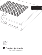 Cambridge Audio AZUR 351A User manual