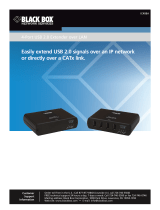 Black Box 4-Port USB 2.0 Extender over LAN User manual
