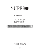 Supermicro SUPERSERVER 1027R-WC1RT User manual