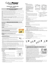 CyberPower PR3000LCDSL User manual