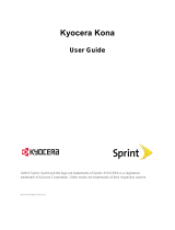 Sprint Kyocera Kona User manual