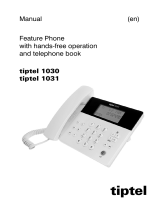 Tiptel 1030 User manual