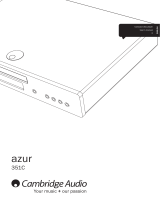Cambridge Audio AZUR 351C User manual