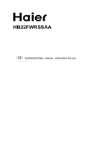 Haier HB22FWRSSAA Fridge Freezer User manual