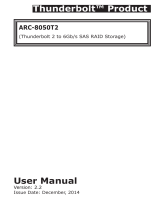 Areca ARC-8050T2 User manual