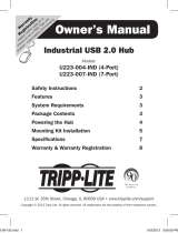 Tripp Lite U223-004-IND Industrial Hub Owner's manual