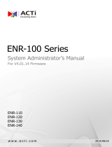 ACTi ENR-120 Installation guide