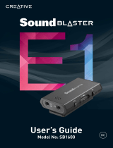 Sound Blaster E1 KOPFHÖRERVERSTÄRKER Owner's manual
