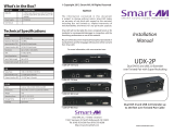 Smart-AVI UDX-2PRXS User manual