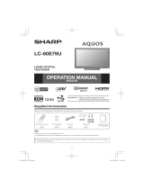 Sharp AQUOS LC60E79U User manual