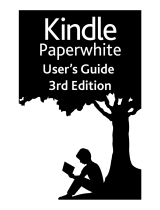 Amazon KINDLE PAPERWHITE - User manual