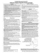 Draper Rolleramic 240" Operating instructions