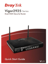 Draytek Vigor2925 Series Installation guide