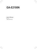 Gigabyte GA-E2100N User manual