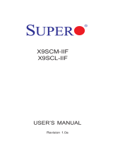 Supermicro X9SCM-iiF User manual
