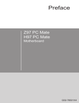 MSI H97 PC MATE User manual