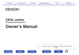 Denon Ceol Cariono Owner's manual
