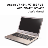 Acer Aspire V7-481G User manual