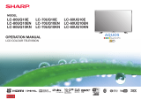 Sharp LC-60UQ10KN User manual