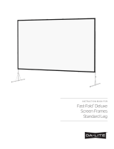 Da-Lite Fast-Fold Deluxe 161" User manual