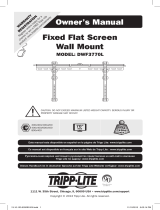 Tripp Lite Fixed Flat Screen Wall Mount Owner's manual