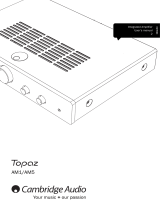 Cambridge Audio Topaz AM1 User manual