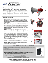 AmpliVox S601R Operating instructions