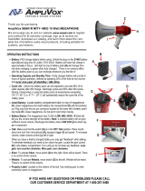 AmpliVox SB601R Operating instructions