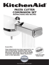 KitchenAid Pasta Cutter Set User manual