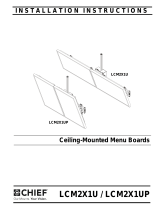 Chief LCM2X1UP Installation guide