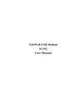 Telewell TW-LTE 4G/3G User manual