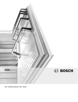 Bosch KGV39VW32G Tall Fridge Freezer User manual