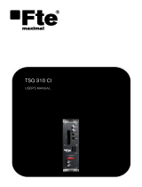 Fte maximal TSQ 310 CI User manual