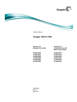Seagate 600 Pro 100GB SATA 5 Pack User manual