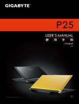 Gigabyte P25X v2 User manual