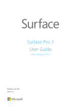 Microsoft Surface Pro User manual